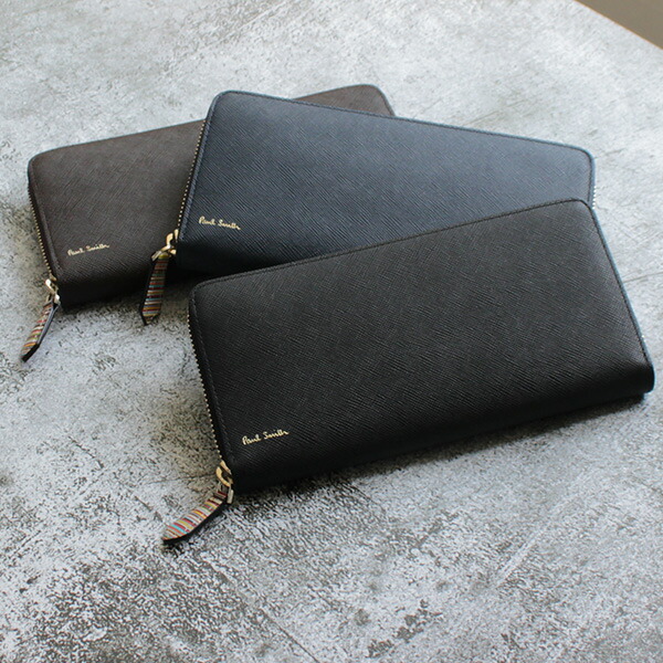 ポールスミス 長財布 ファスナー長財布 ラウンドジップ ジップストローグレイン Paul Smith por097