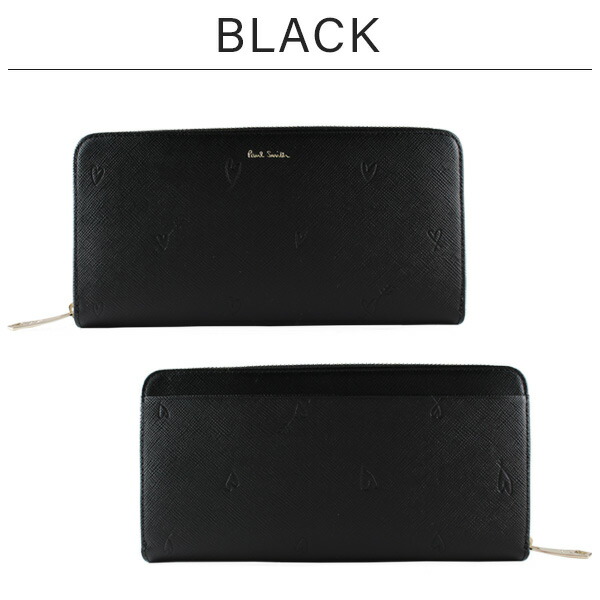 ポールスミス Paul Smith スミシーハート ファスナー長財布 pauls485