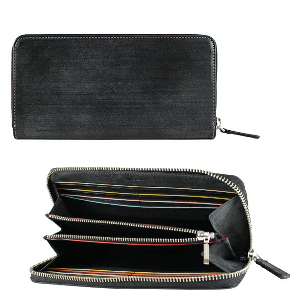 ポールスミス ファスナー 長財布　Paul Smith 送料無料   ラウンドジップ PCワックス paulscollec002