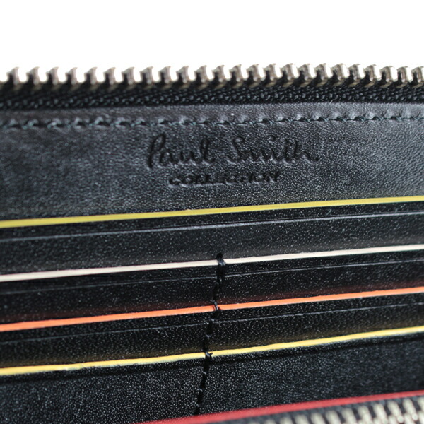 ポールスミス ファスナー 長財布　Paul Smith 送料無料   ラウンドジップ PCワックス paulscollec002