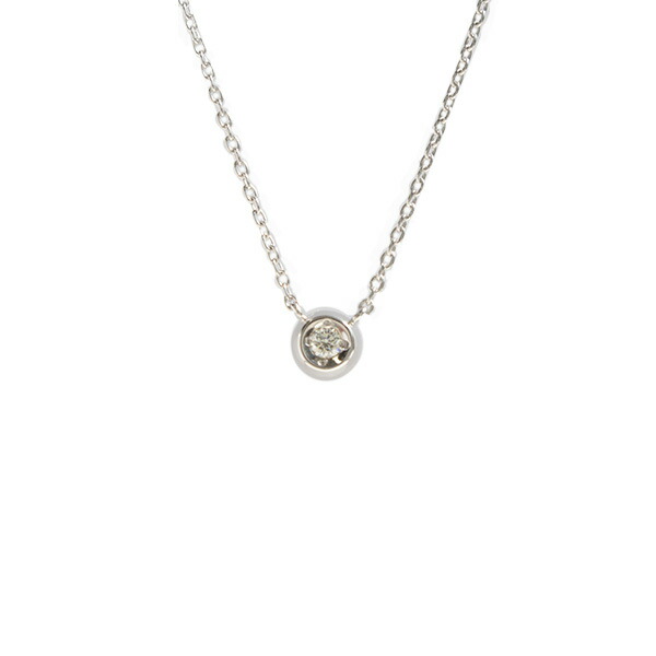 STAR JEWELRY Girl　スタージュエリー ガール 一粒ダイヤモンドネックレス   シルバー star226