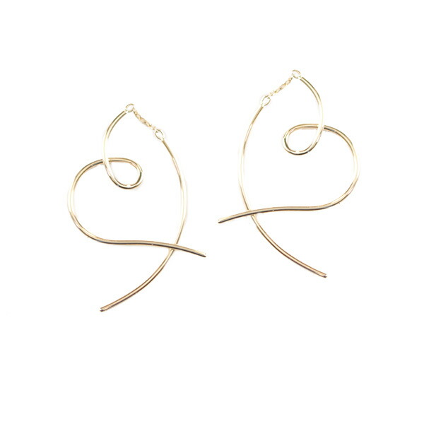 STAR JEWELRY Girl　スタージュエリー ガール ハートピアス  ゴールド star259