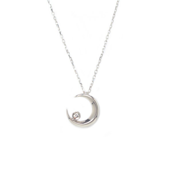 STAR JEWELRY シルバー 月モチーフ ネックレス STAR JEWELRY スタージュエリー ダイヤモンドシルバーネックレス