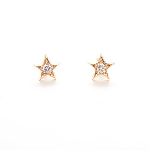 STAR JEWELRY girl スタージュエリー ガール  ダイヤモンドスターピアス イエローゴールド star278