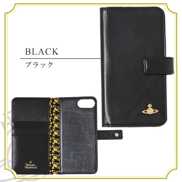 ヴィヴィアンウエストウッド Vivienne Westwood ヴィンテージ WATER ORB 手帳型iPhoneケース iPhone7plus／8plus vivienne74