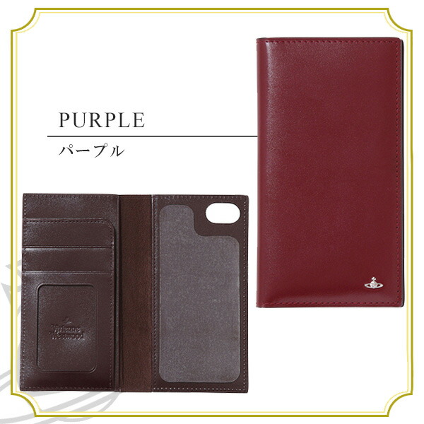 ヴィヴィアンウエストウッド Vivienne Westwood SIMPLE TINY ORB 手帳型iPhoneケース iPhone7／8 vivienne72