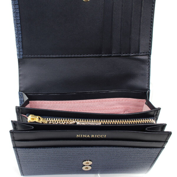 ニナリッチ NINA RICCI ルーンパース L字ファスナー2つ折り財布 ninari34