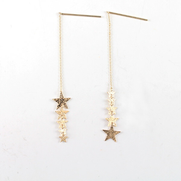 STAR JEWELRY girl　スタージュエリー ガール アシンメトリーピアス  スター star324