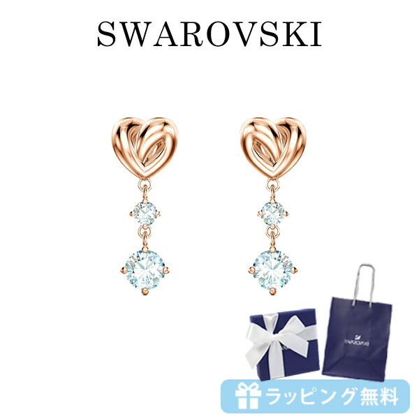 スワロフスキー SWAROVSKI ハートクリスタルピアス swaro18 