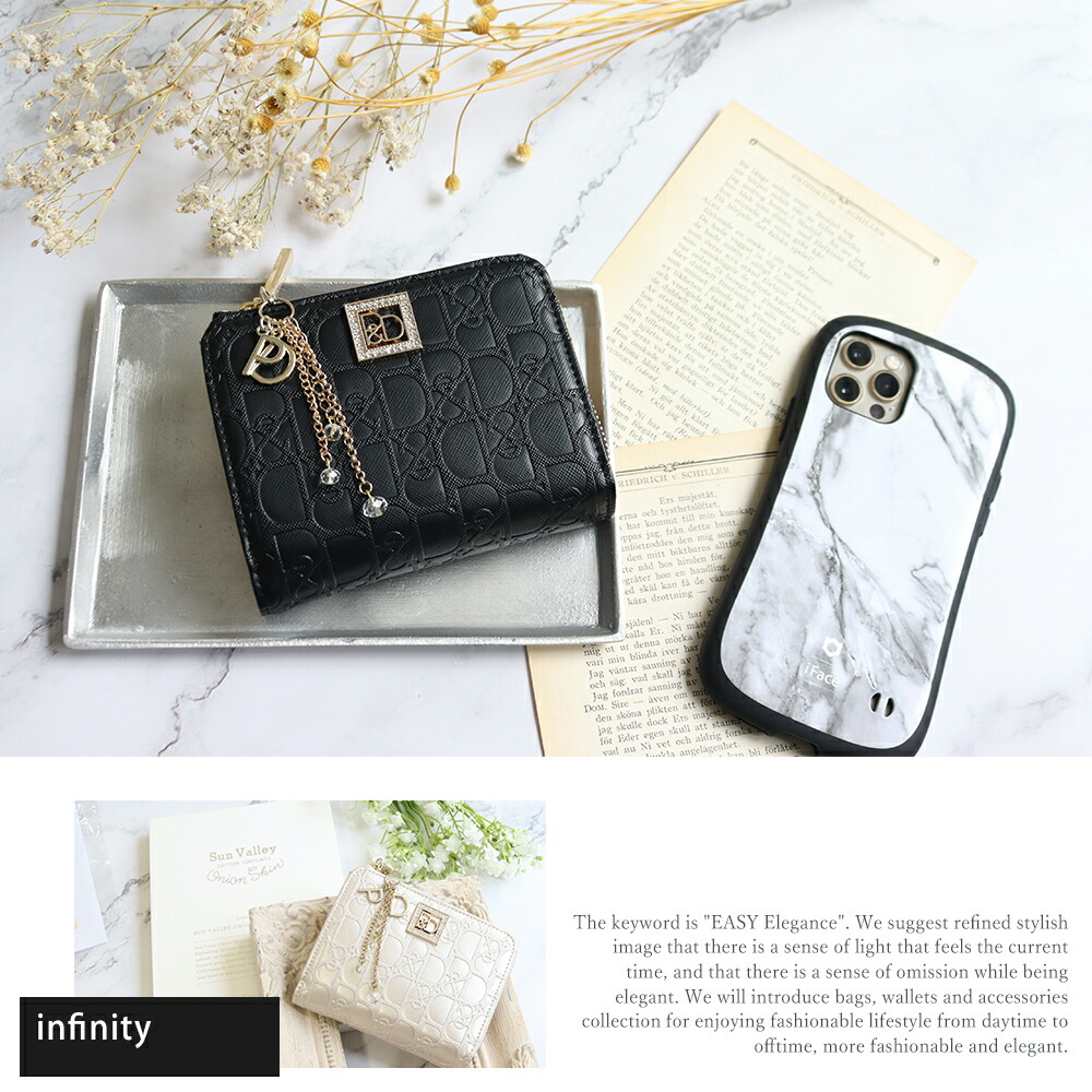 ピンキー＆ダイアン インフィニティ L字ファスナー2つ折財布 pinky283