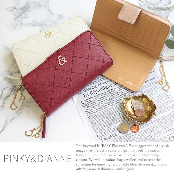 ピンキー＆ダイアン キャビア ラウンドファスナー長財布 pinky279