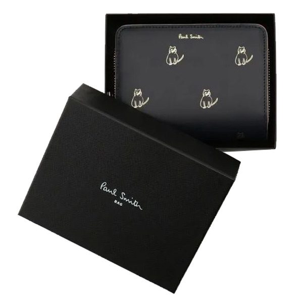 ポールスミス  Paul Smith キャットドゥードゥル 二つ折り財布 pauls853