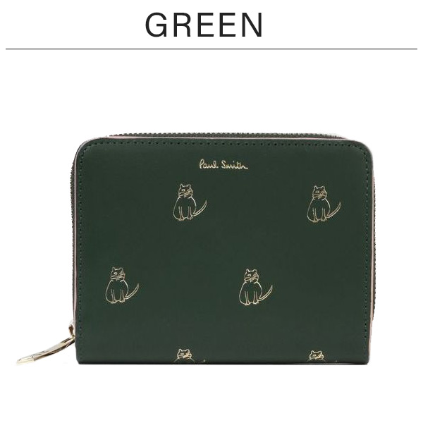 ポールスミス  Paul Smith キャットドゥードゥル 二つ折り財布 pauls853