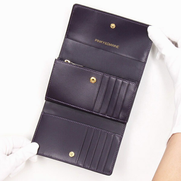 ピンキー＆ダイアン ラグジュアリークロコ 2つ折り財布 pinky379