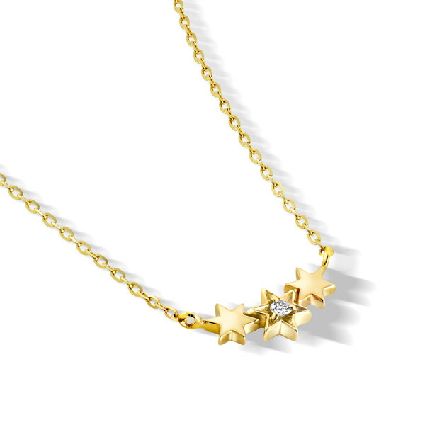 STAR JEWELRY girl スタージュエリーガール ダイヤモンドネックレス  星モチーフ stargirl21