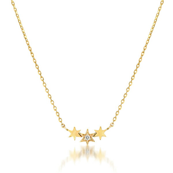 STAR JEWELRY girl スタージュエリーガール ダイヤモンドネックレス  星モチーフ stargirl21