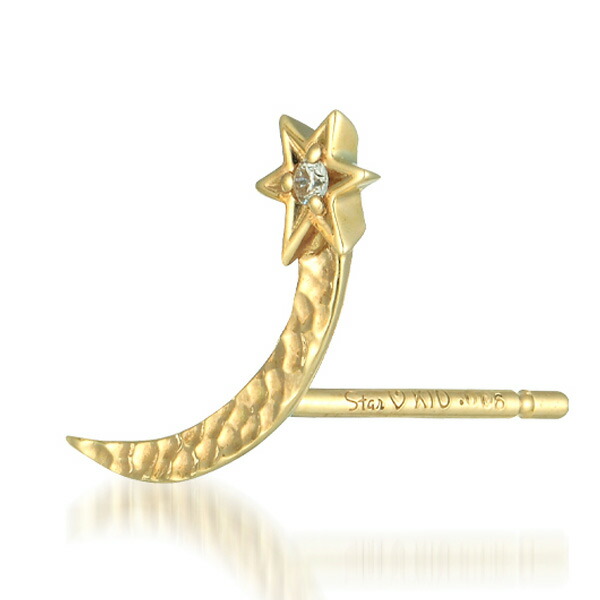 STAR JEWELRY girl スタージュエリーガール ダイヤモンドピアス  月モチーフ stargirl22