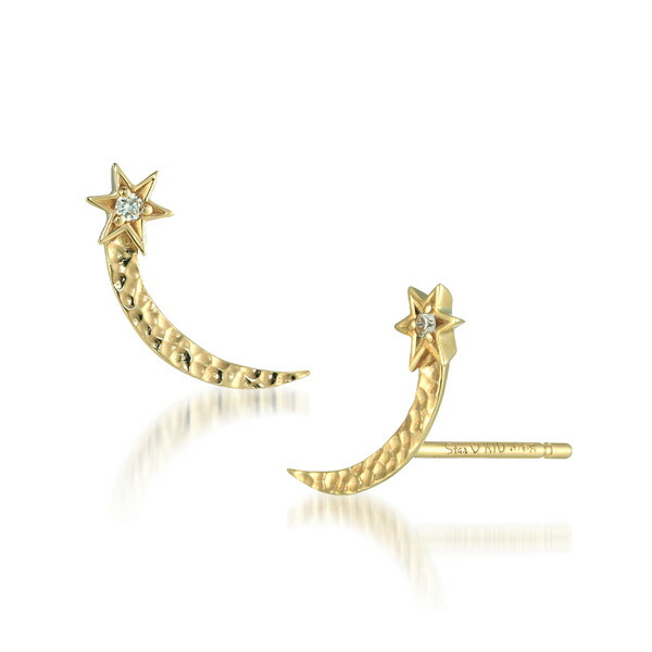 STAR JEWELRY girl スタージュエリーガール ダイヤモンドピアス  月モチーフ stargirl22
