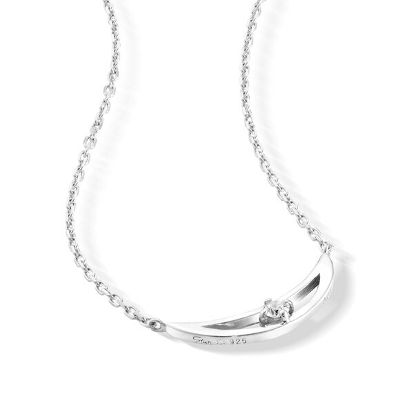 STAR JEWELRY girl スタージュエリーガール ダイヤモンドネックレス  月モチーフ stargirl20