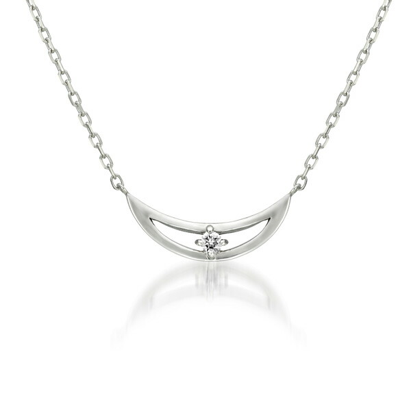 STAR JEWELRY girl スタージュエリーガール ダイヤモンドネックレス 月 