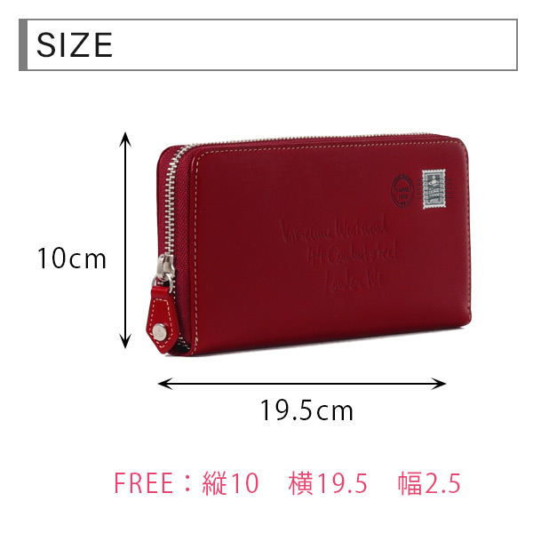 ヴィヴィアンウエストウッド Vivienne Westwood Envelopeラウンドファスナー長財布 vivim02