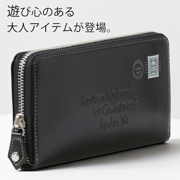 ヴィヴィアンウエストウッド Vivienne Westwood Envelopeラウンドファスナー長財布 vivim02
