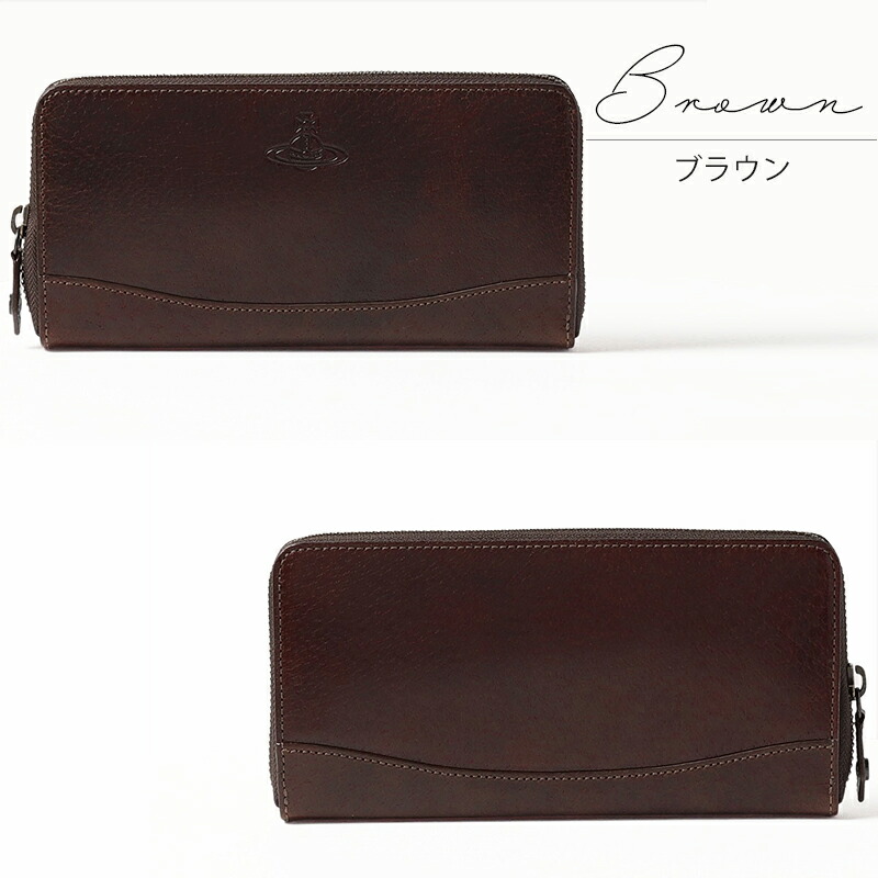 ヴィヴィアンウエストウッド Vivienne Westwood ピッグスキンラウンドファスナー長財布 vivim26
