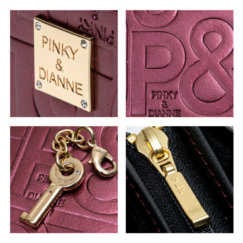 ピンキー＆ダイアン ジオメトリック ファスナー長財布 pinky393