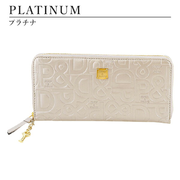 ピンキー＆ダイアン ジオメトリック ファスナー長財布 pinky393