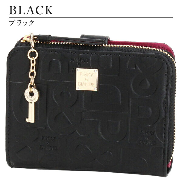 ピンキー＆ダイアン ジオメトリック L字ファスナー2つ折り財布 pinky394