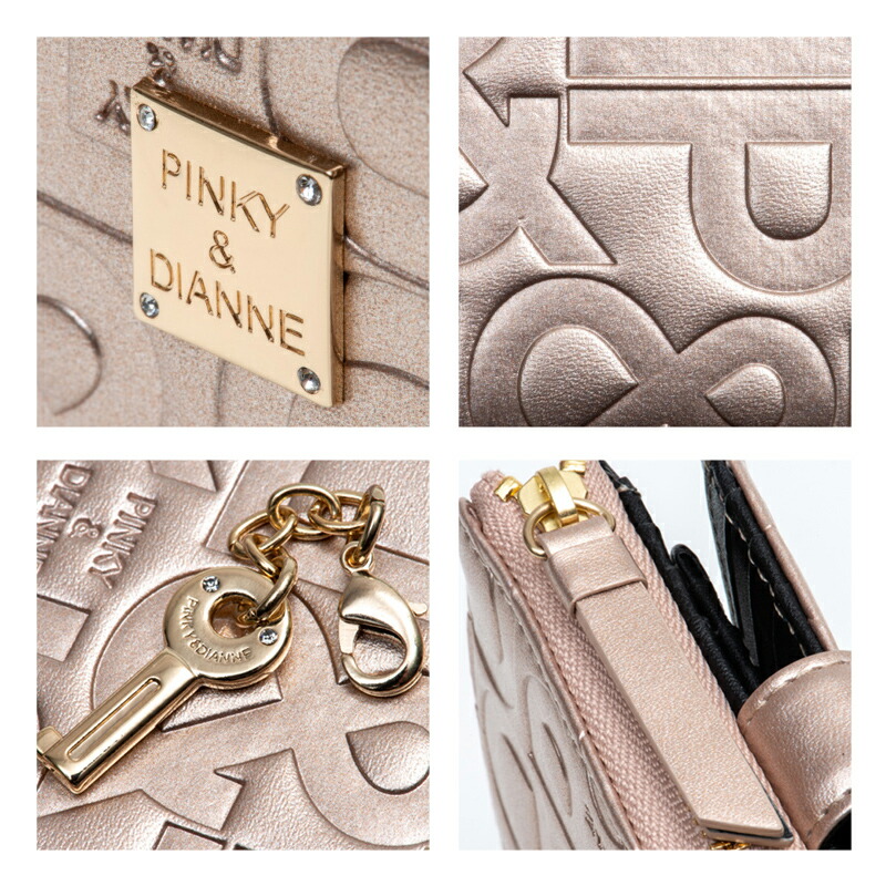 ピンキー＆ダイアン ジオメトリック L字ファスナー2つ折り財布 pinky394