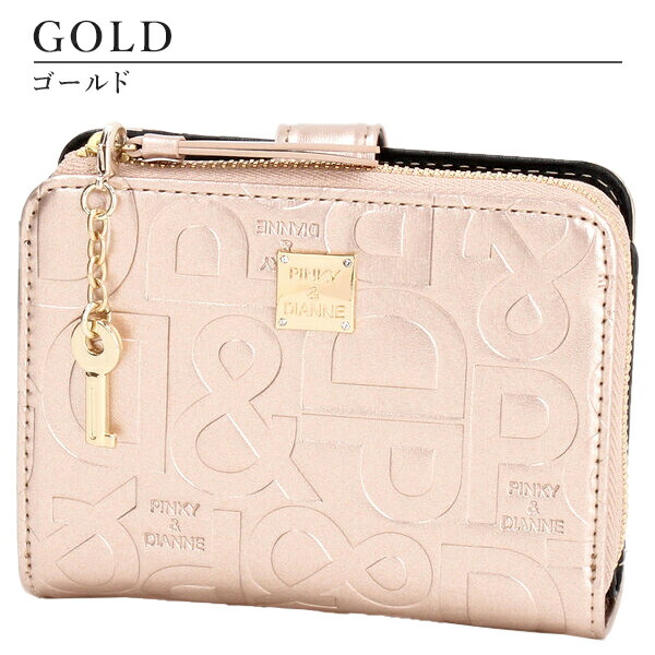 ピンキー＆ダイアン ジオメトリック L字ファスナー2つ折り財布 pinky394