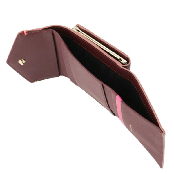 ポールスミス Paul Smith ハイライトステッチ がま口折り財布 psl14