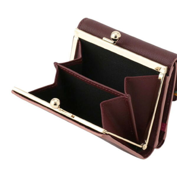 ポールスミス Paul Smith ハイライトステッチ がま口折り財布 psl14