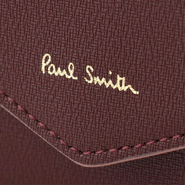 ポールスミス Paul Smith ハイライトステッチ がま口折り財布 psl14