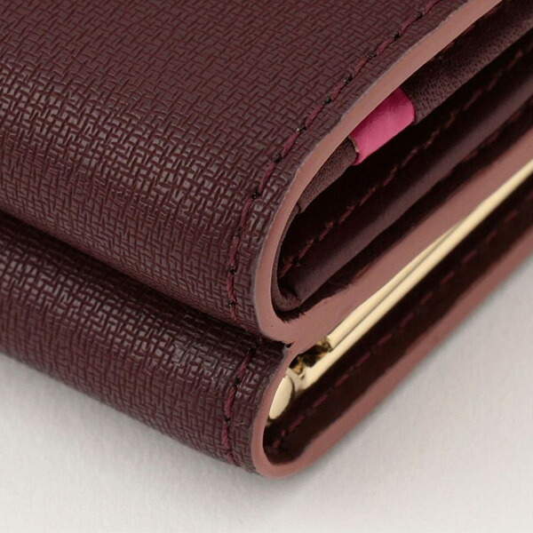 ポールスミス Paul Smith ハイライトステッチ がま口折り財布 psl14