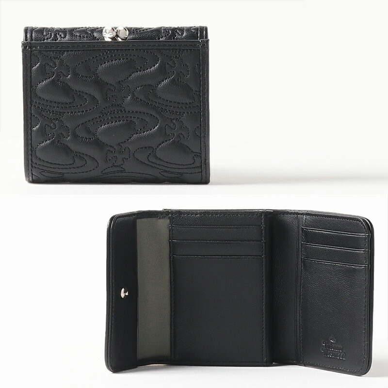 ヴィヴィアンウエストウッド  Vivienne Westwood キルティングWATER ORB 二つ折り財布 vivil04