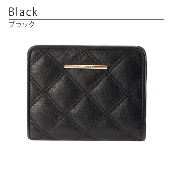 ニナリッチ NINA RICCI ルクソール L字ファスナー二つ折りキルト財布 ninari39