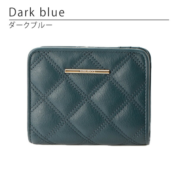 ニナリッチ NINA RICCI ルクソール L字ファスナー二つ折りキルト財布 ninari39