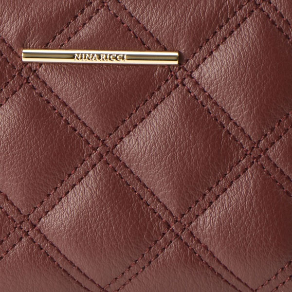 ニナリッチ NINA RICCI ルクソール L字ファスナー二つ折りキルト財布 ninari39