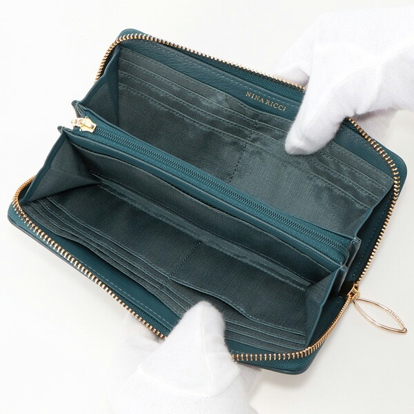 ニナリッチ NINA RICCI ルクソール ラウンドファスナーキルト長財布 ninari40