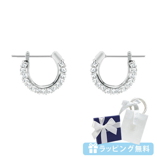 スワロフスキー SWAROVSKI STONE ピアス フープピアス