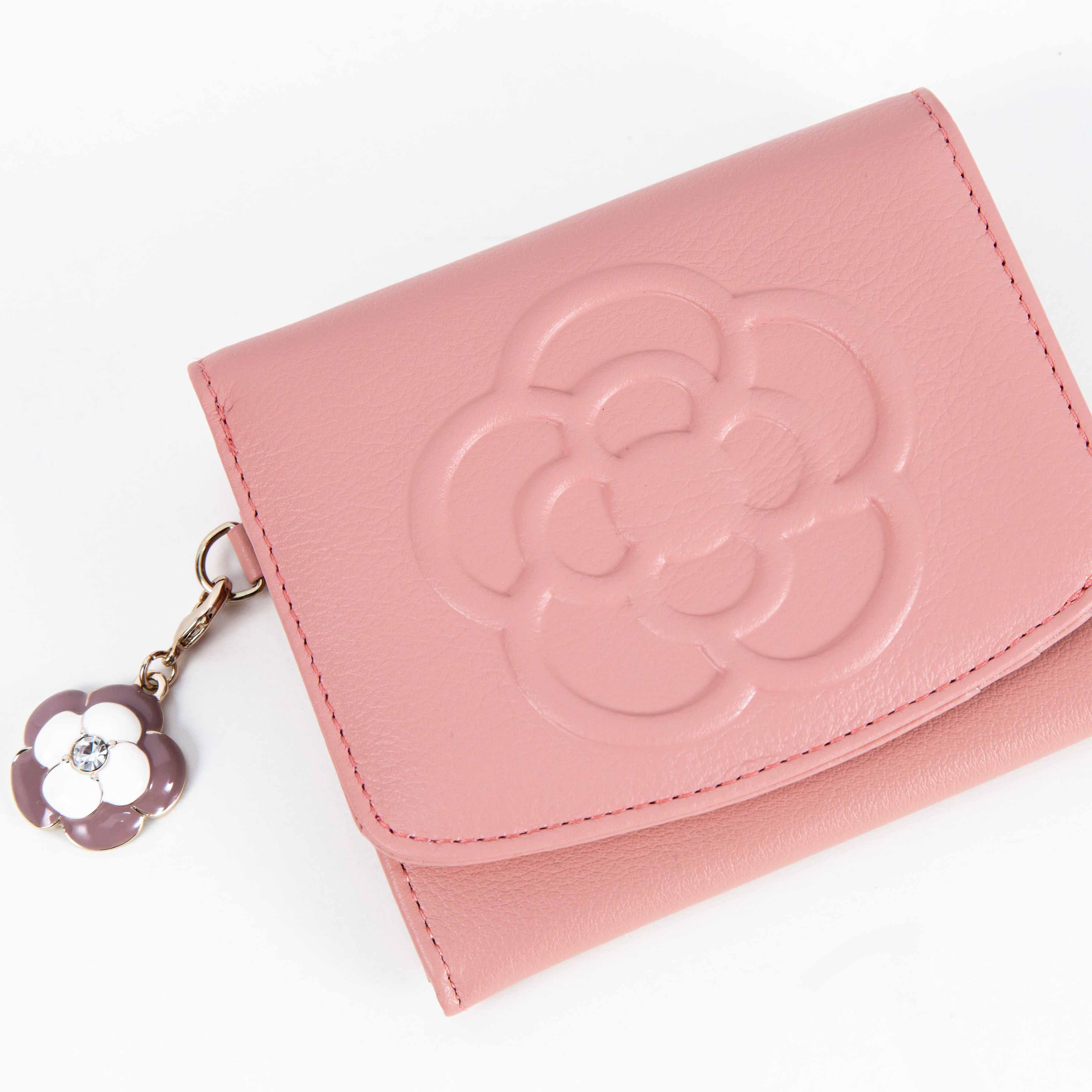 【タンプ限定/名入れ】折り財布＆ひざ掛けレースハンカチ