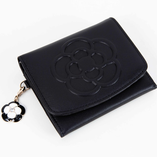 【タンプ限定/名入れ】折り財布＆ひざ掛けレースハンカチ