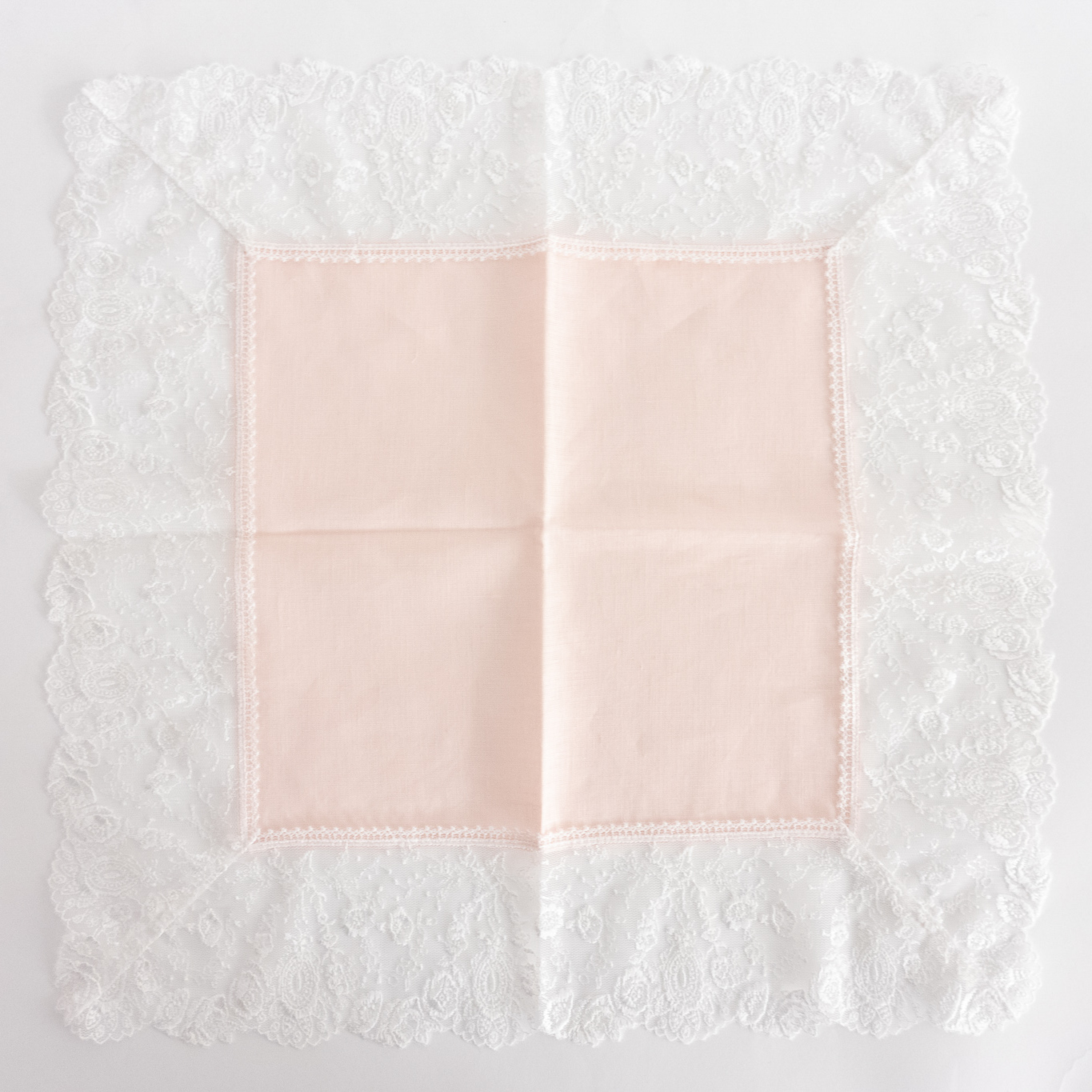 【タンプ限定/名入れ】折り財布＆ひざ掛けレースハンカチ