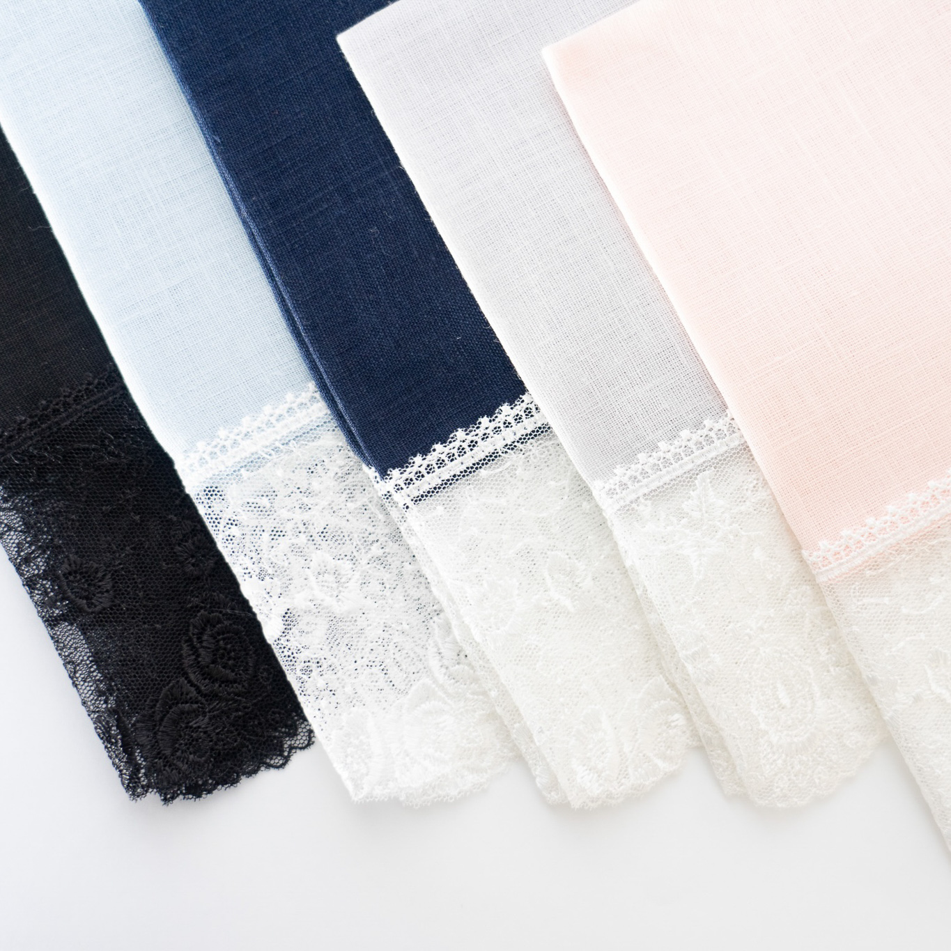 【タンプ限定/名入れ】折り財布＆ひざ掛けレースハンカチ