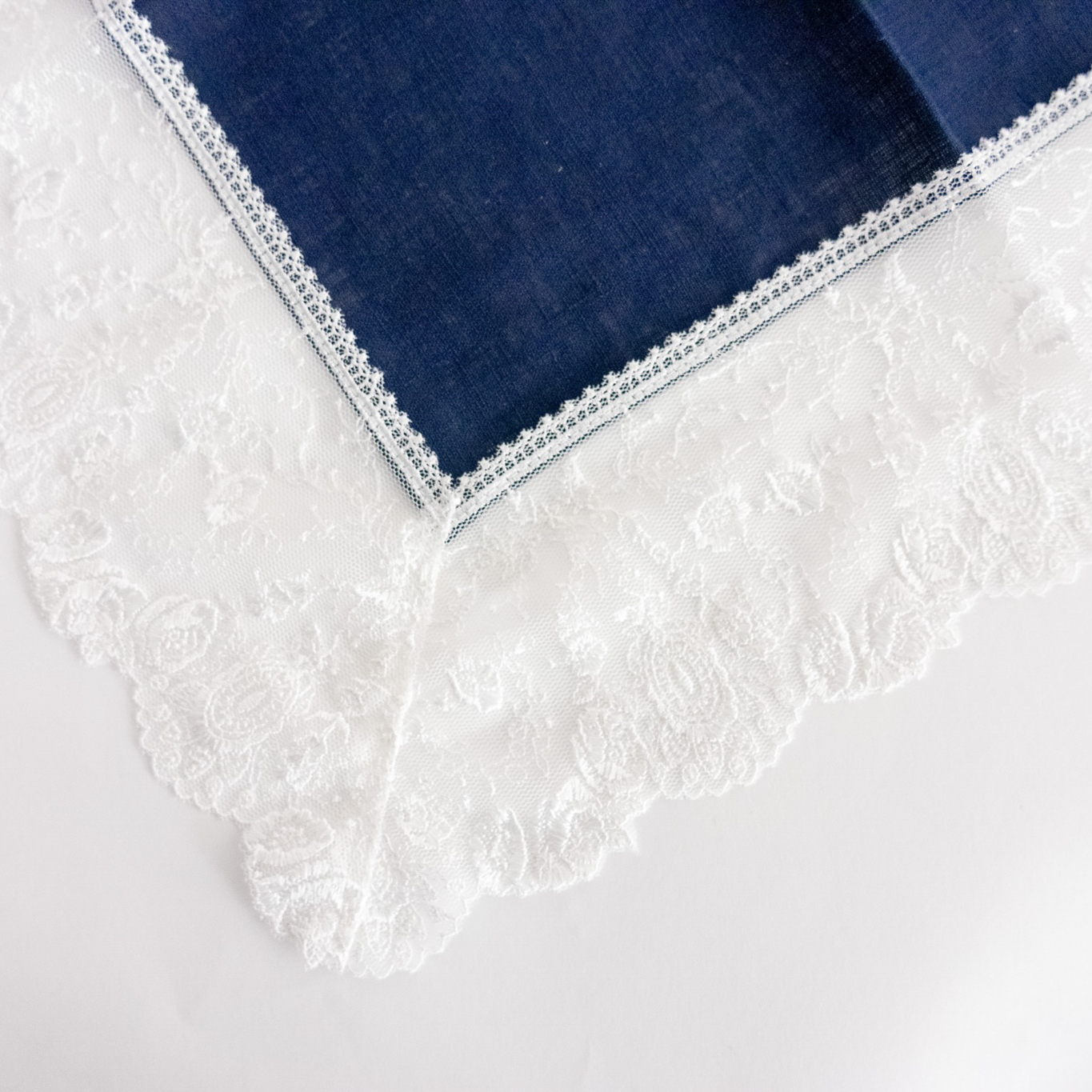 【タンプ限定/名入れ】折り財布＆ひざ掛けレースハンカチ