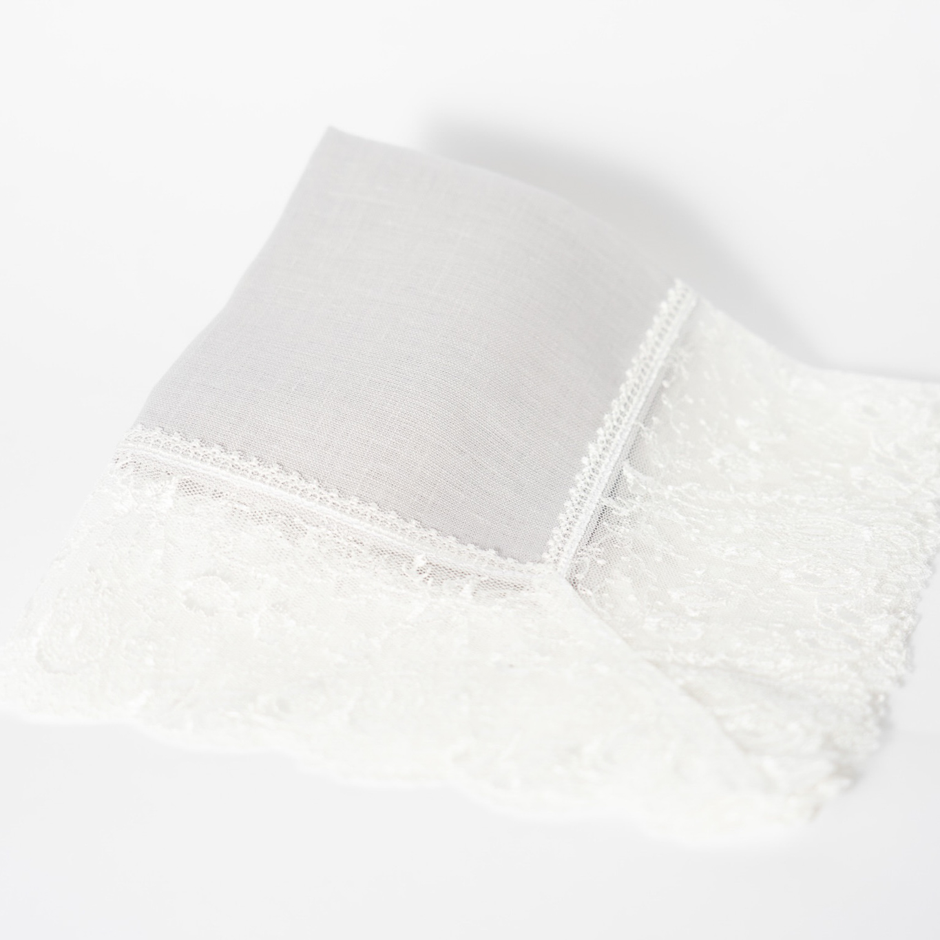 【タンプ限定/名入れ】折り財布＆ひざ掛けレースハンカチ