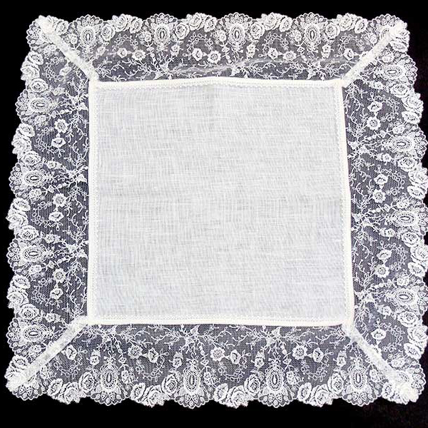 【タンプ限定/名入れ】折り財布＆ひざ掛けレースハンカチ