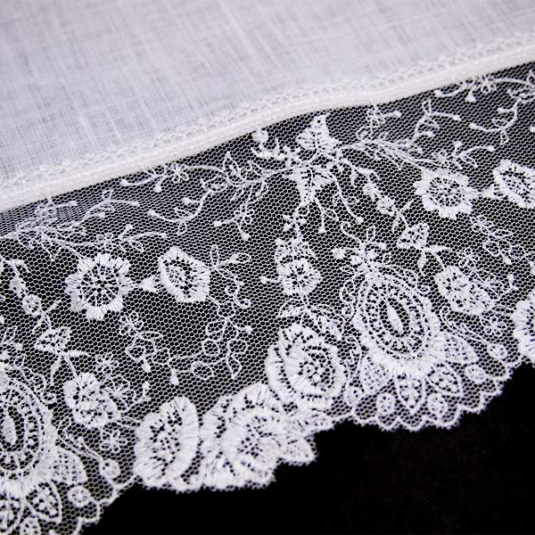 【タンプ限定/名入れ】折り財布＆ひざ掛けレースハンカチ